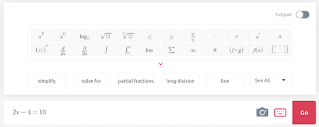 Solve for X Calculator